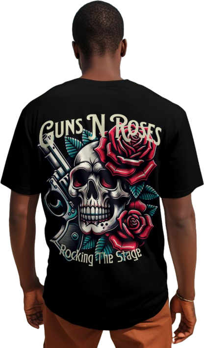 Guns N Roses Black Edition – Premium Oversized Cotton T-Shirt 🖤
