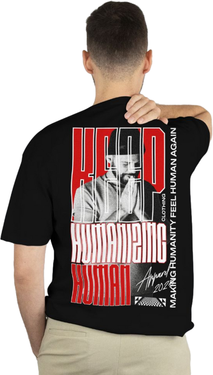 Human Being Black Edition – Premium Oversized Cotton T-Shirt 🖤