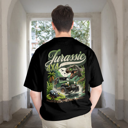 Jurassic Men’s Oversized Premium T-Shirt – Black 🖤