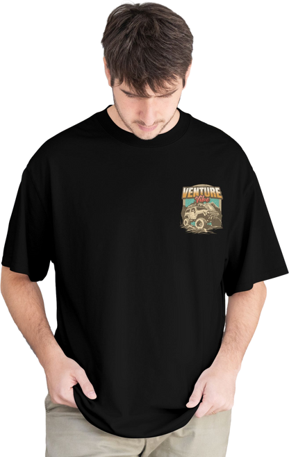 Jurassic Men’s Oversized Premium T-Shirt – Black 🖤