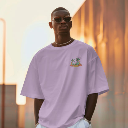 Summer Season Lavender Edition – Premium Oversized Cotton T-Shirt 💜